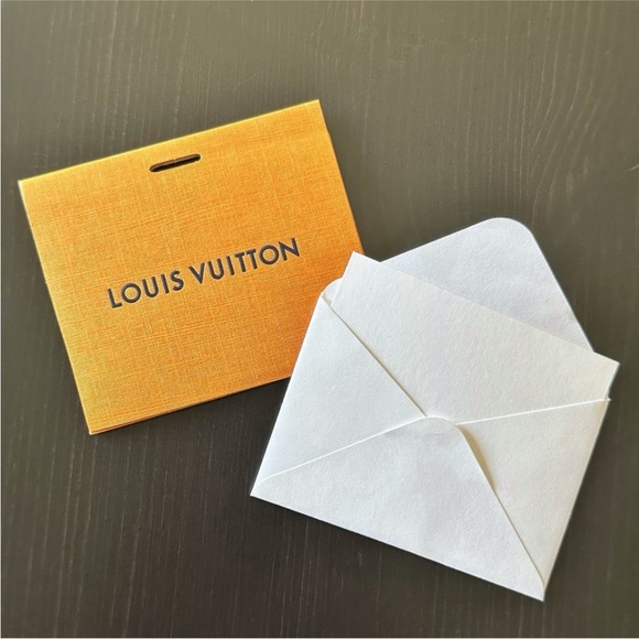 Louis Vuitton Mini Orange Envelope and Card Set from Authentic Bag Purchase - Picture 5 of 7